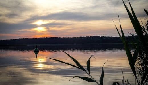 Sonnenuntergang an der Mecklenburgischen Seenplatte - angiestravelroutes.com