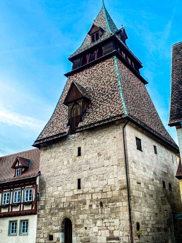 12-swabian-gmuend-bell-tower Romanesque bell tower at the Heilig-Kreuz-Münster in Schwäbisch Gmünd
