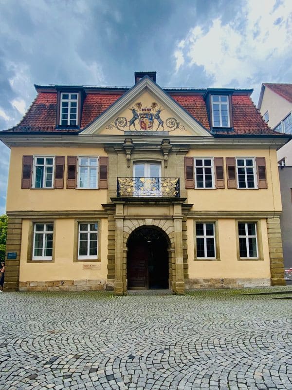 Tübingen Alte Aula - North view of the neoclassical façade from 1777 - angiestravelroutes.com