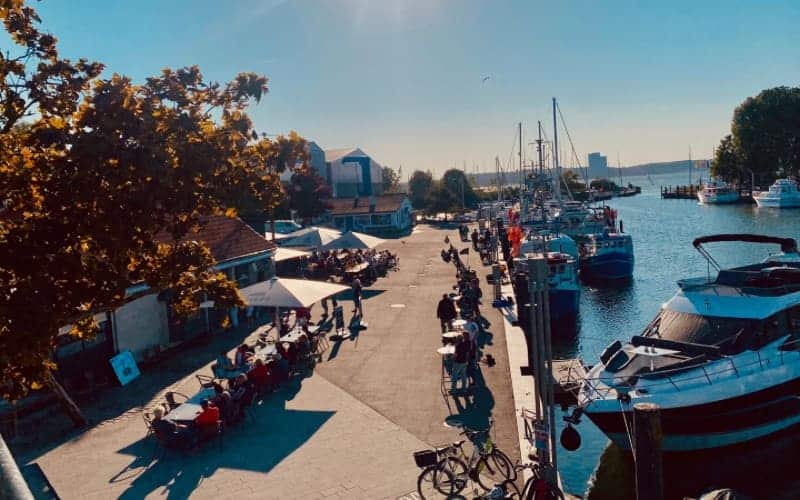 Neustadt harbor - View from the observation terrace of the information - angiestravelroutes.com