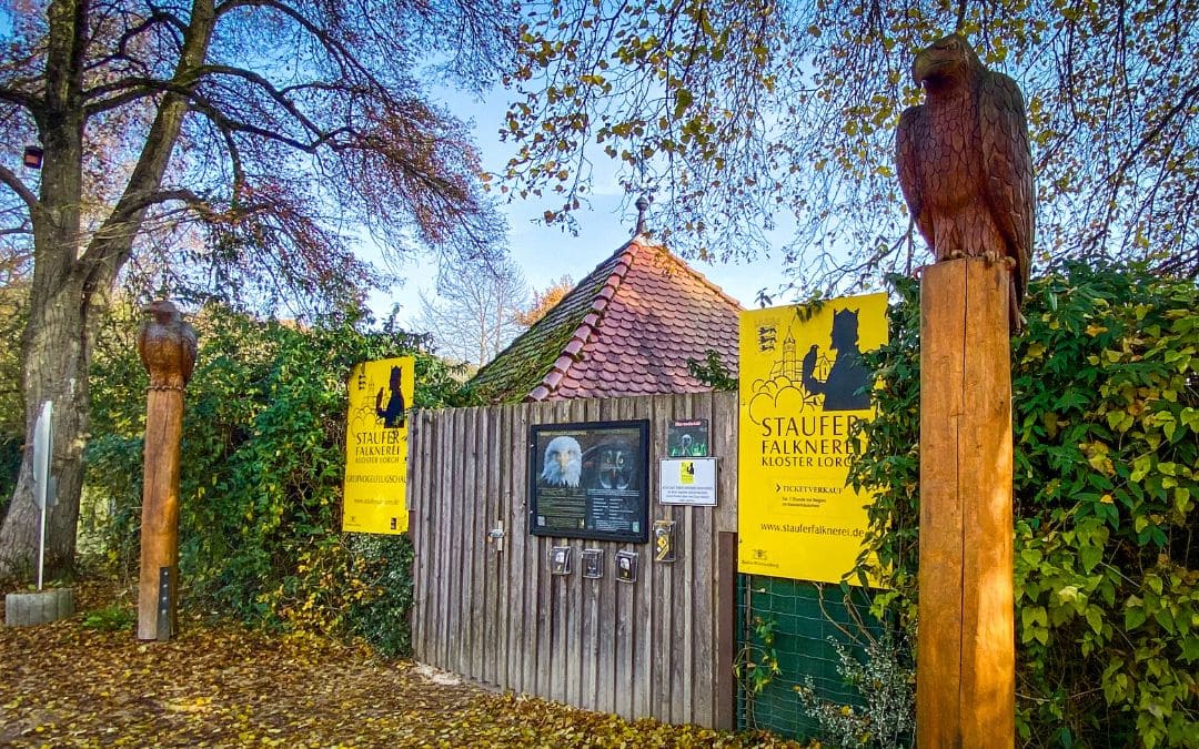 2-staufer falconry Entrance to the Staufer falconry at Lorch Monastery