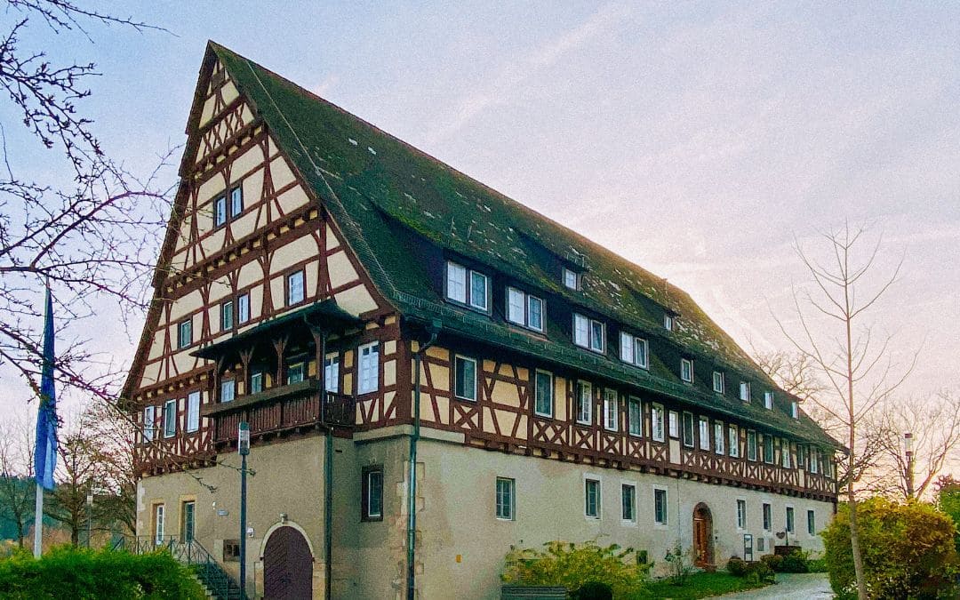 3-kloster-lorch-abbey Half-timbered house of the abbey in Lorch monastery