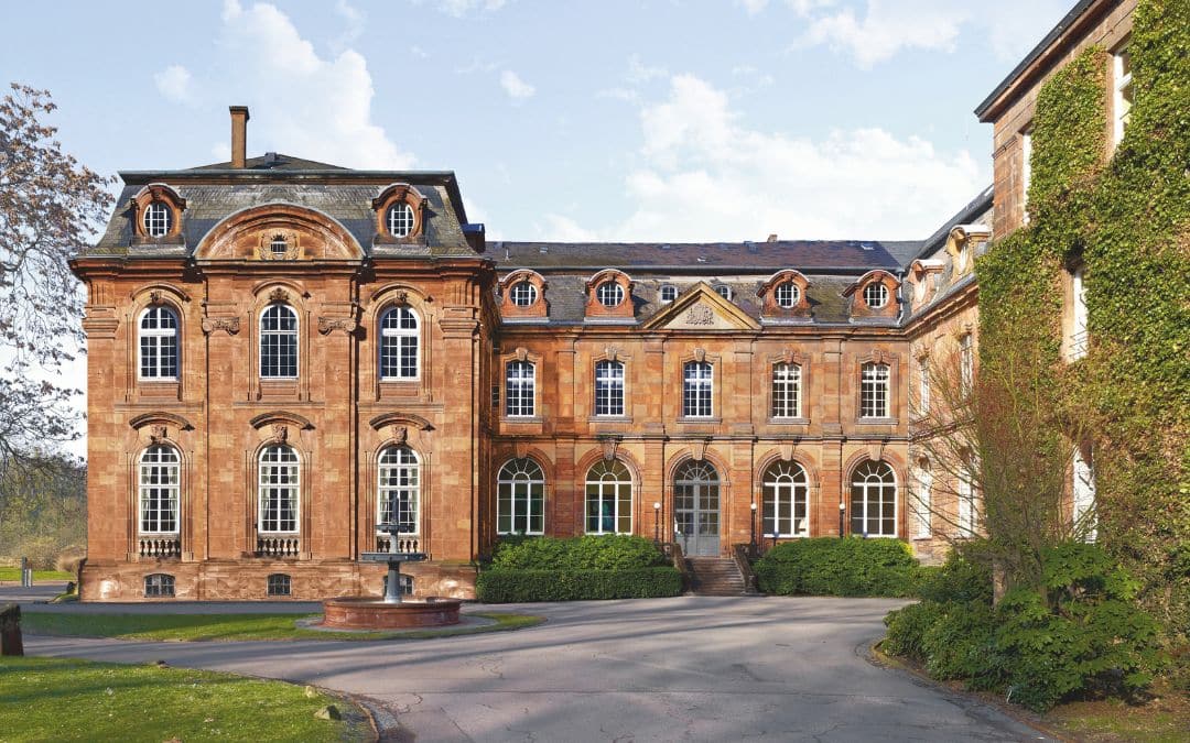 Baroque facade of the Old Abbey in Mettlach, headquarters of Villeroy & Boch