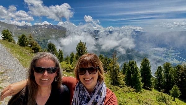 Jutta and I during our hike on the Patscherkofel - angiestravelroutes.com