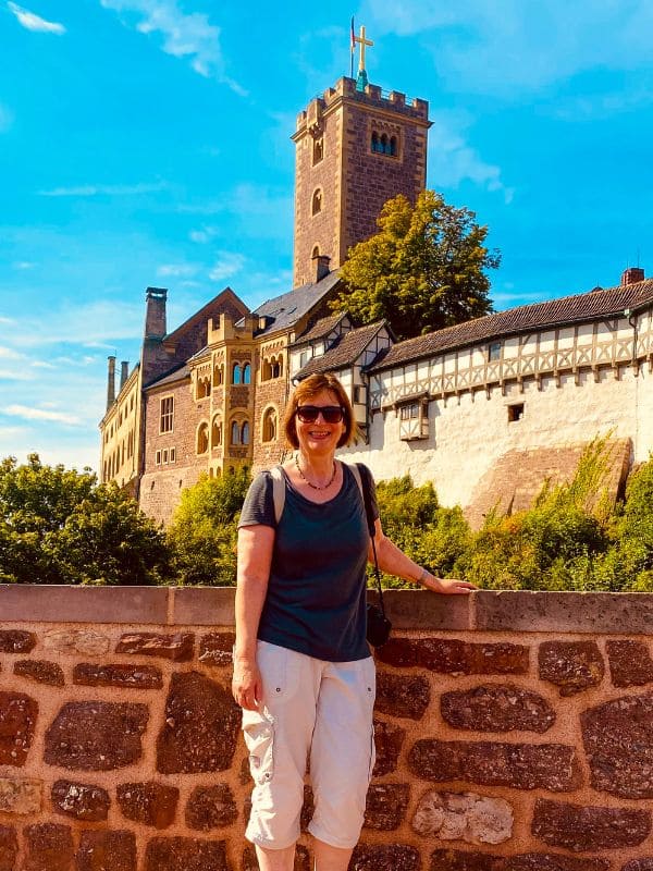 Wartburg Castle, Eisenach, Thuringia - I am standing at the viewpoint in front of the Wartburg - angiestravelroutes.com