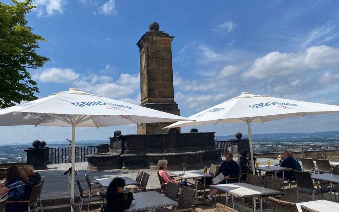 Terrace of the Casino Restaurant at Ehrenbreitstein Fortress