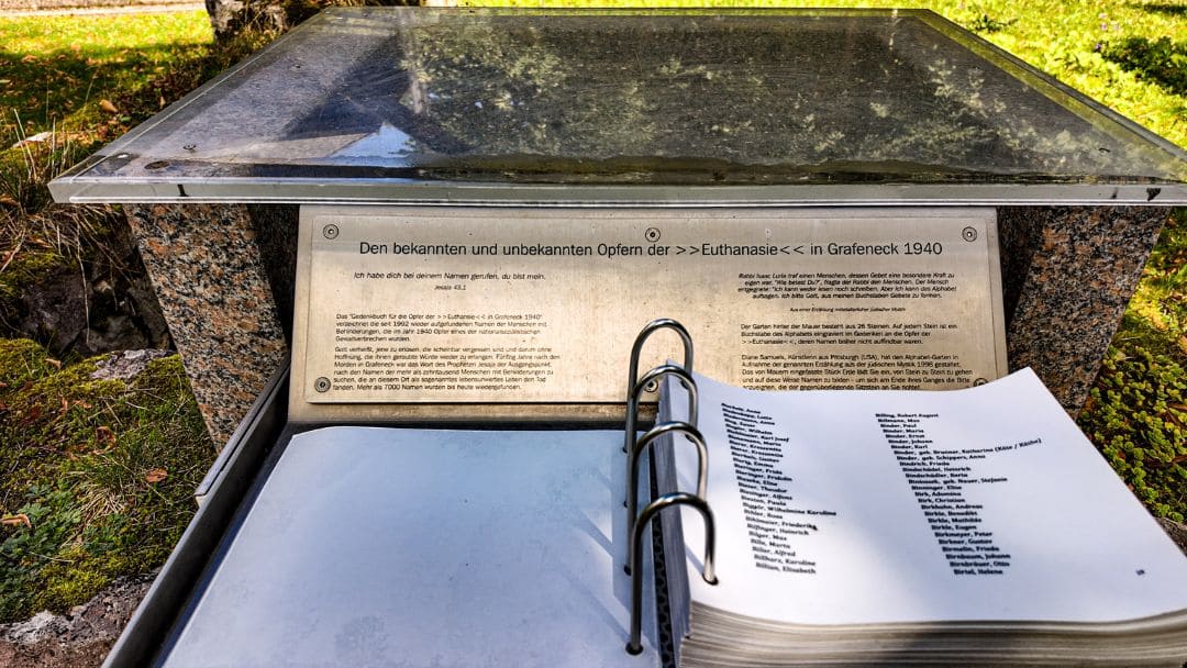 Grafeneck Memorial, Book of Names and Memorials - angiestravelroutes.com