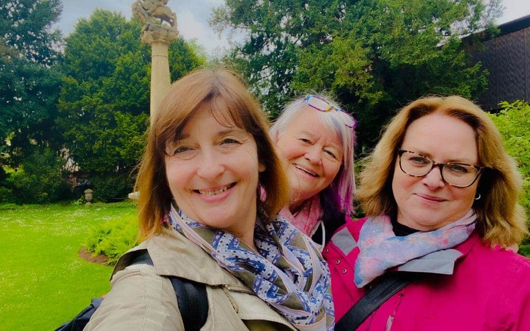 Reunion in Heidelberg - Angelika, Judith, Elvira - angiestravelroutes.com