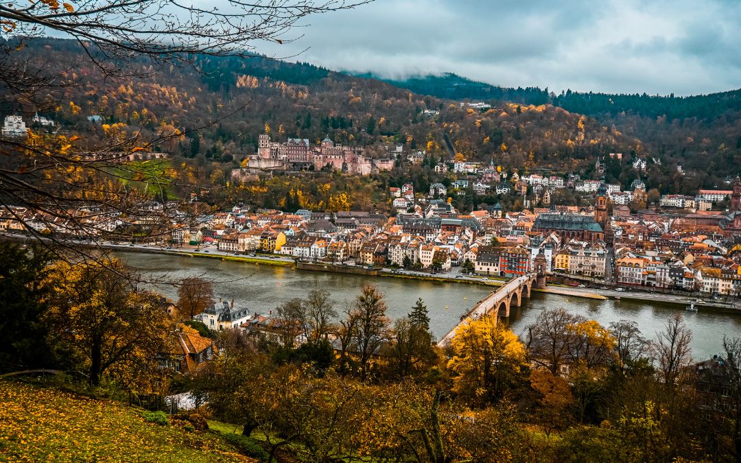 Heidelberg - Philosophenweg - View Meriankanzel - angiestravelroutes.com