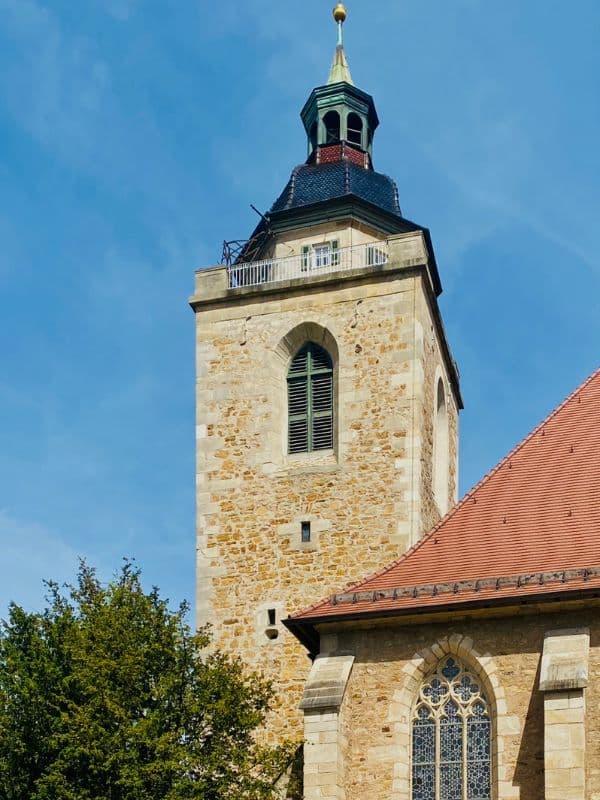 Church tower of St. Martin's Church, Kirchheim - angiestravelroutes.com