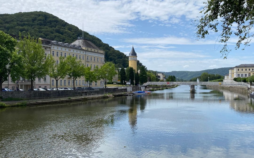 Historic Spa Architecture Along the Lahn River in Bad Ems