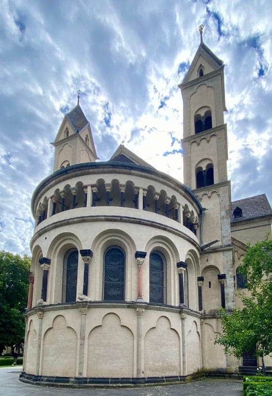 St. Castor Basilica near the Deutsches Eck in Koblenz