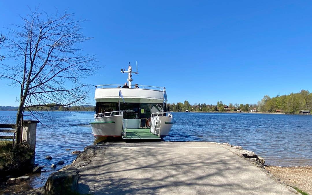 Murnau am Staffelsee, Achele landing stage: passenger ship mooring