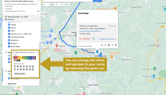 Plan Road Trip With Google Maps Step 10 