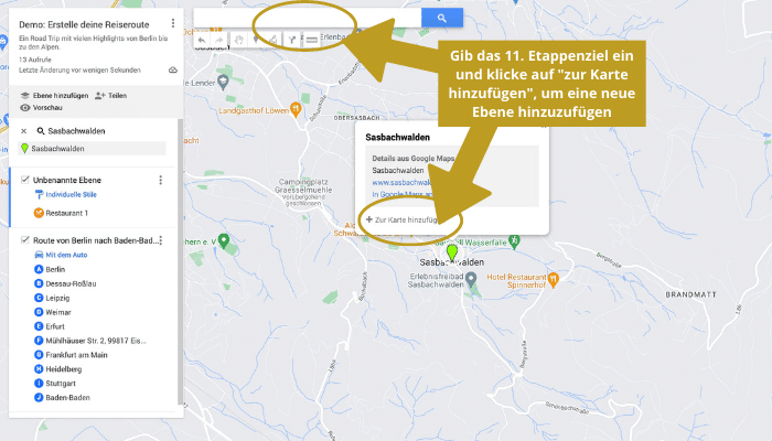 Roadtrip planen Google Maps - Schritt 7 - angiestravelroutes.com