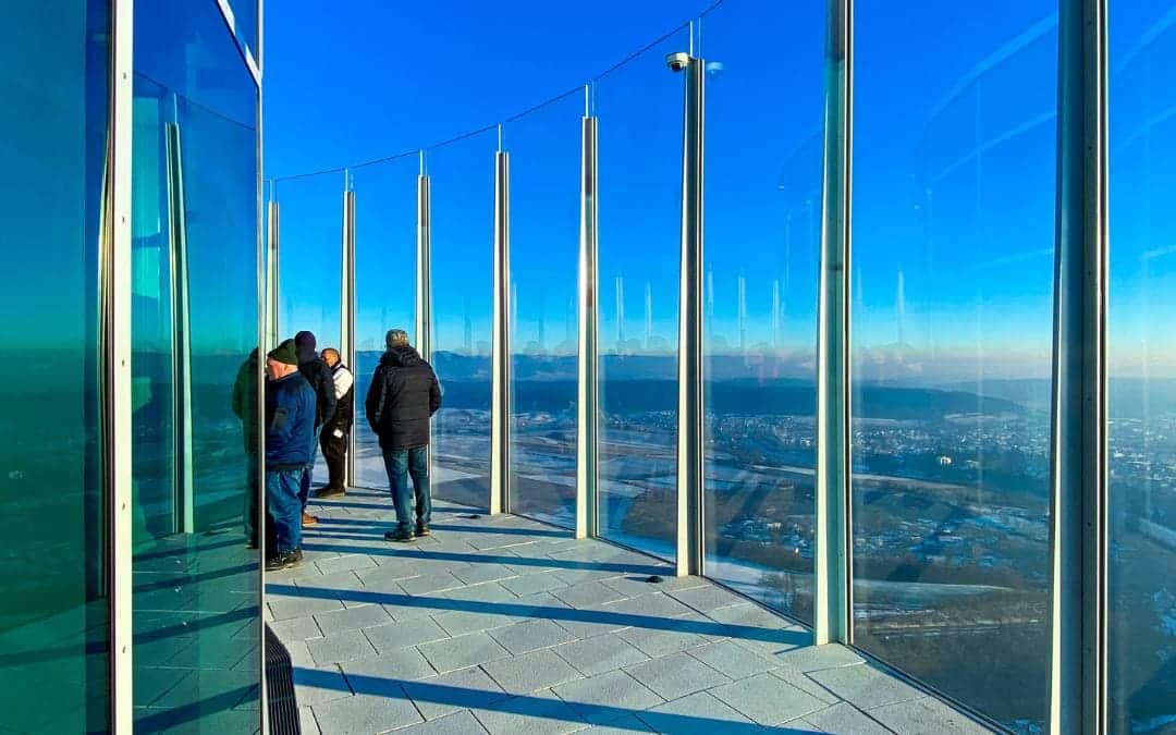 Rottweil - TK-Elevator-Testturm - verglaste Aussichtsplattform - angiestravelroutes.com