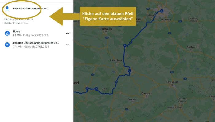 Roadtrip planen Google Maps - Schritt 15 - angiestravelroutes.com