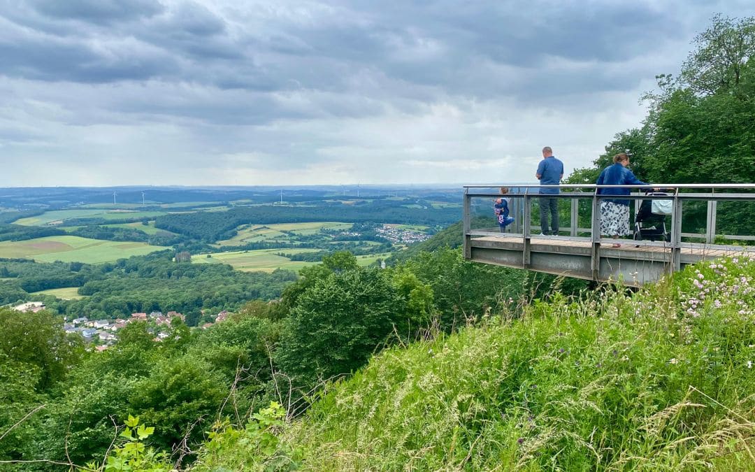 Schaumberg in the St. Wendel region, Saarland - View from the Schaumberg Plateau