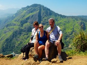 Viewpoint near Ella, Sri Lanka with Anna and my father - 2017 - angiestravelroutes.com