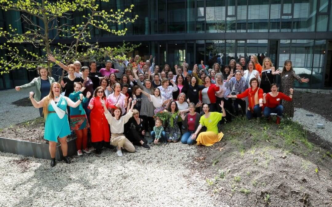 Group photo TCS Live-Event Stuttgart on the roof terrace of the Design Offices - angiestravelroutes.com