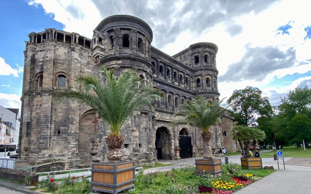 Trier, Porta Nigra—a Roman city gate from the 2nd century.