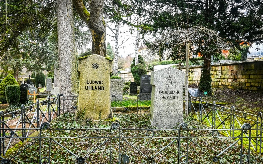 Tübingen City Cemetery: Graves of Ludwig Uhland and his wife