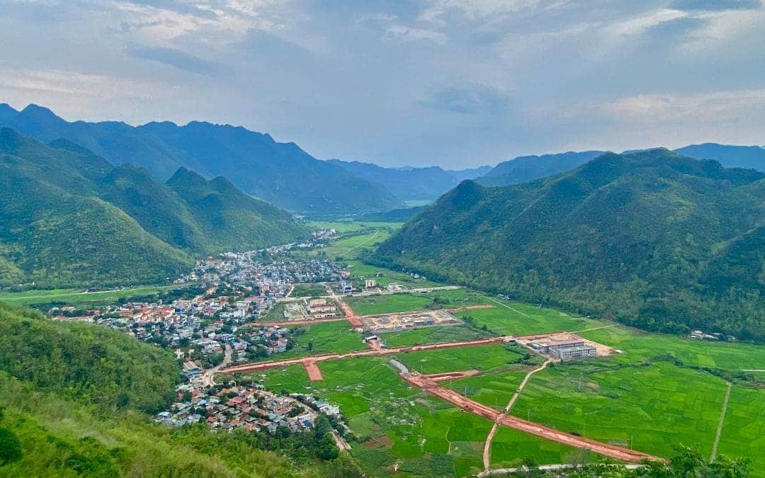 Mai Chau, Vietnam - Blick vom Mai Chau Top View Café - angiestravelroutes.com
